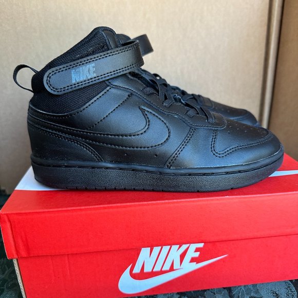 Nike Shoes Nike Court Borough Mid 2 Boys Shoes Size 3 3y Black
